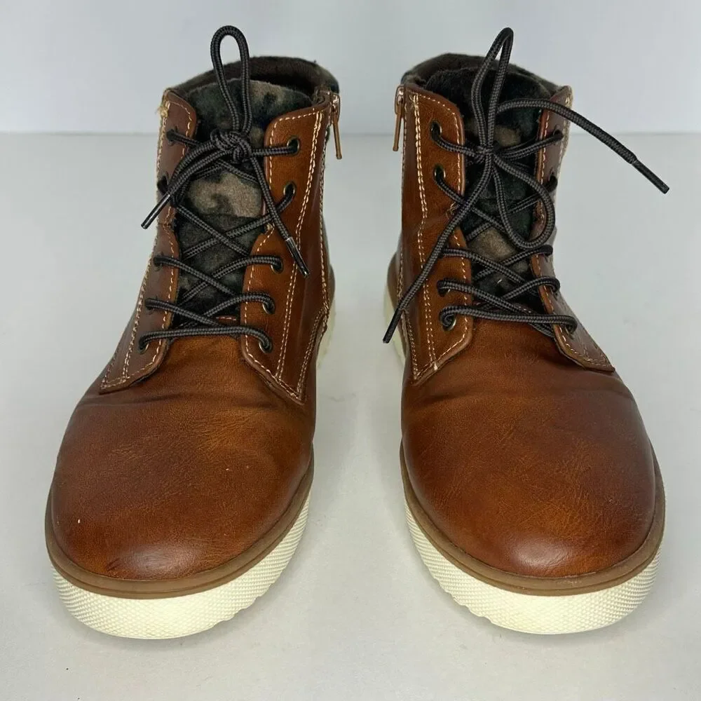 Thereabouts Newport Faux Leather Lace-Up Boots | Boys Size 6
